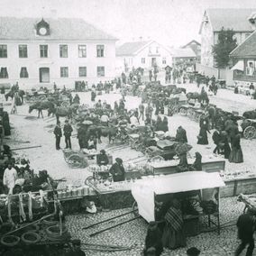 Rådhustorget under tidigt 1900-tal.